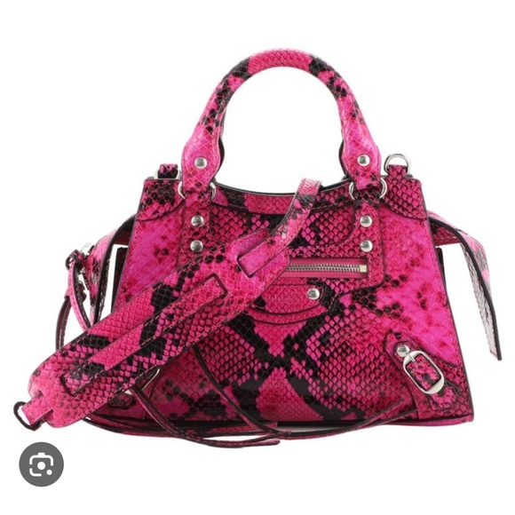 Balenciaga mini neo classic city bag in python - Picture 2 of 5